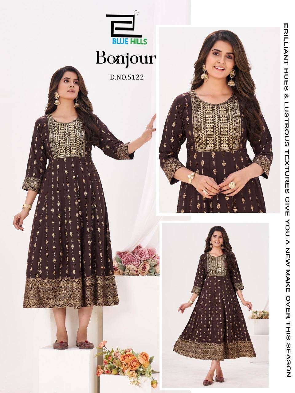 Blue hills bonjour Kurti wholesale market rate